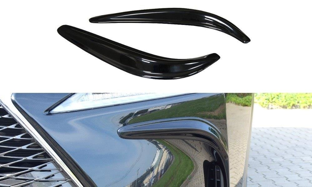 Nebelleuchten Abdeckung passend für Lexus NX Mk1 schwarz Hochglanz – Ansicht 2