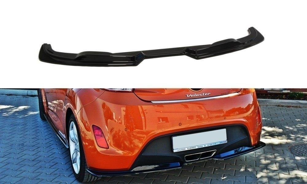 Diffusor Heck Ansatz passend für Hyundai Veloster schwarz Hochglanz – Ansicht 2