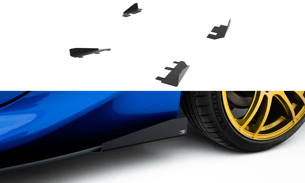 Seitenschweller Flaps passend für Subaru BRZ Mk2 schwarz Hochglanz – Ansicht 2