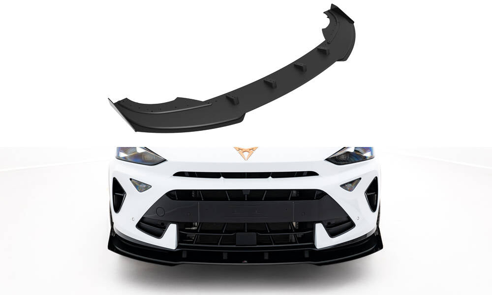Street Pro Street+ Spoilerlippe Front Ansatz + Flaps passend für Cupra Formentor Mk1 Facelift schwarz Hochglanz – Ansicht 2