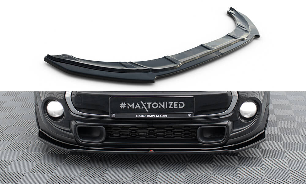Street+ Spoilerlippe Front Ansatz passend für Mini Cooper S F56 / F56 Facelift  schwarz Hochglanz – Ansicht 2