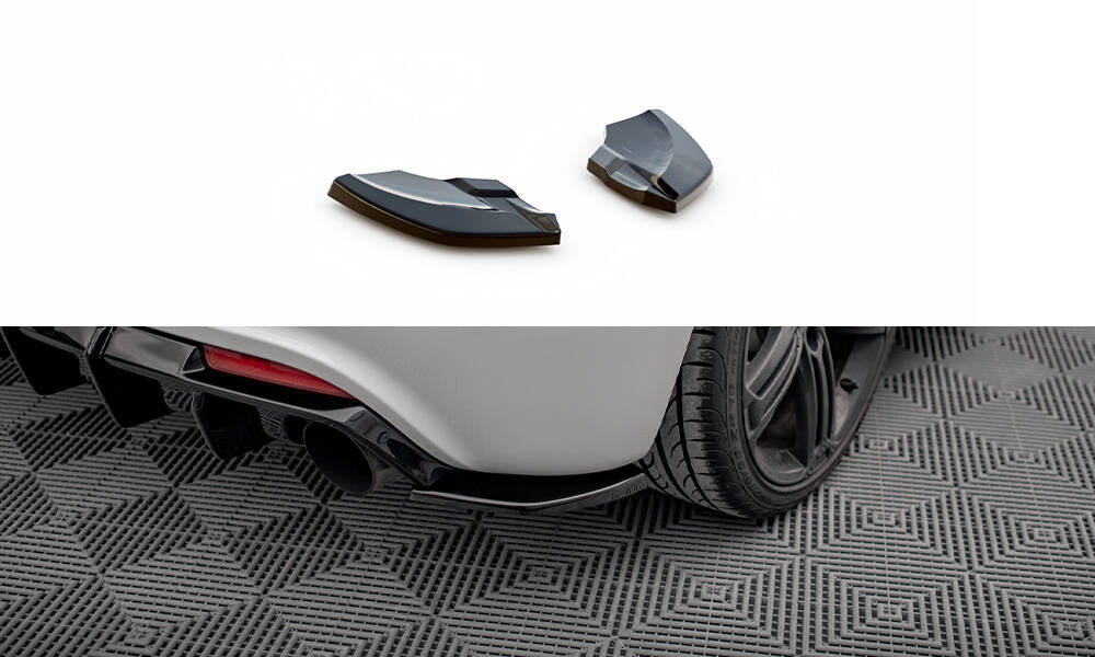 Heck Ansatz Flaps Diffusor V.3 passend für VW Scirocco R Mk3 schwarz Hochglanz – Ansicht 2