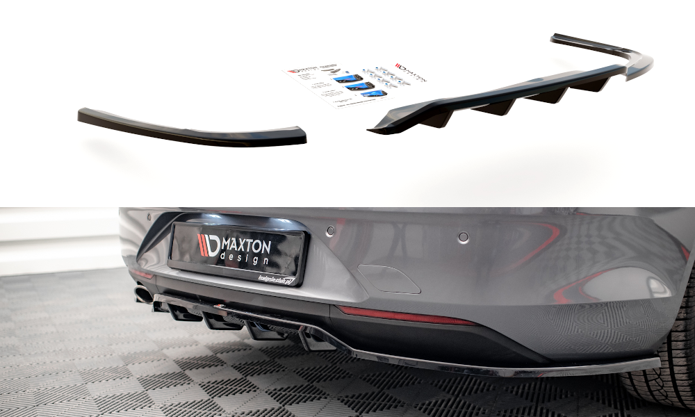 Street+ Mittlerer Diffusor RACE passend für Opel Insignia Mk2 schwarz Hochglanz – Ansicht 2