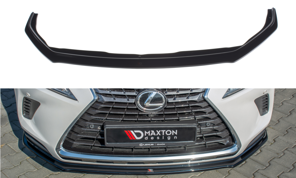 Street+ Spoilerlippe Front Ansatz passend für Lexus NX Facelift schwarz Hochglanz – Ansicht 2