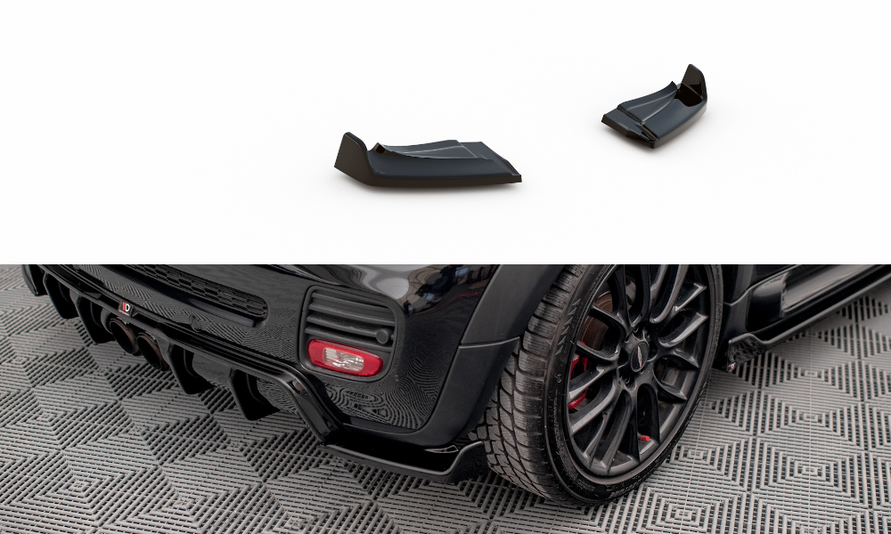 Heck Ansatz Flaps Diffusor V.3 passend für Mini Cooper John Cooper Works R56 schwarz Hochglanz – Ansicht 2