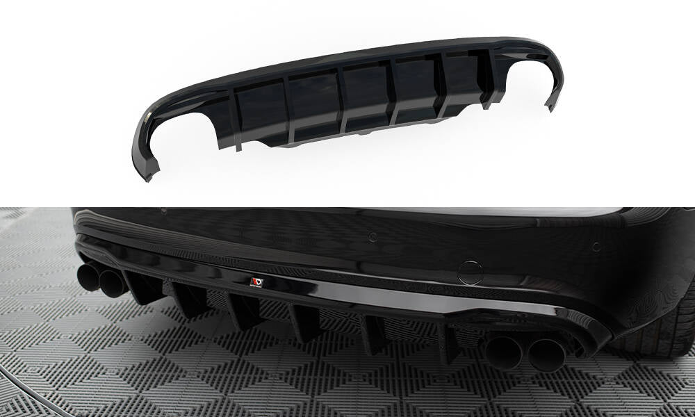 Diffusor Heck Ansatz passend für Audi S5 Coupe / Cabrio S-Line 8T – Ansicht 2