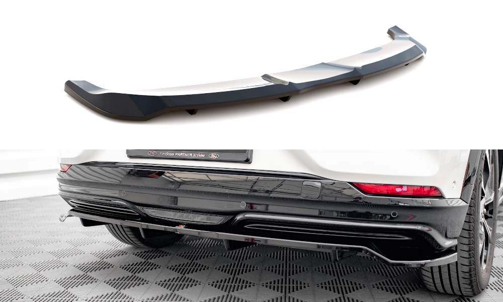 Street+ Mittlerer Diffusor RACE passend für Ford Mustang Mach-E Mk1 schwarz Hochglanz – Ansicht 2