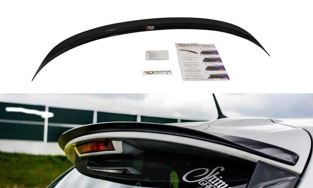 Heckspoiler Lippe Renault Clio Mk4 schwarz Hochglanz – Ansicht 2