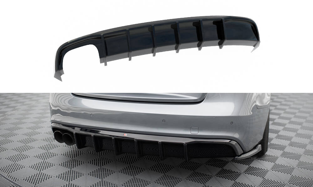 Diffusor Heck Ansatz passend für Audi S5 / A5 S-Line 8T Facelift (Doppelauspuff li.) – Ansicht 2