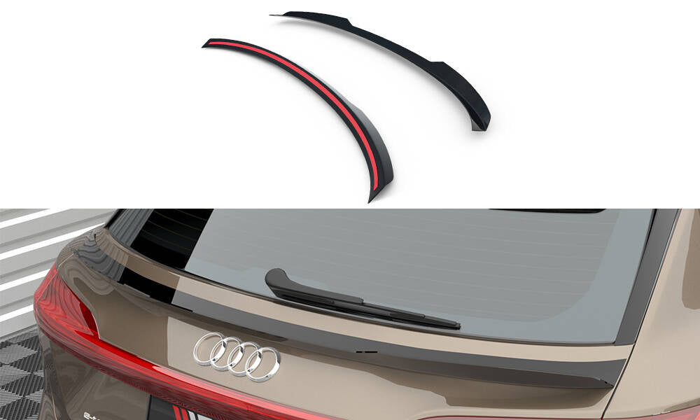 Niedriger Heckspoiler Lippe Audi e-tron schwarz Hochglanz – Ansicht 2