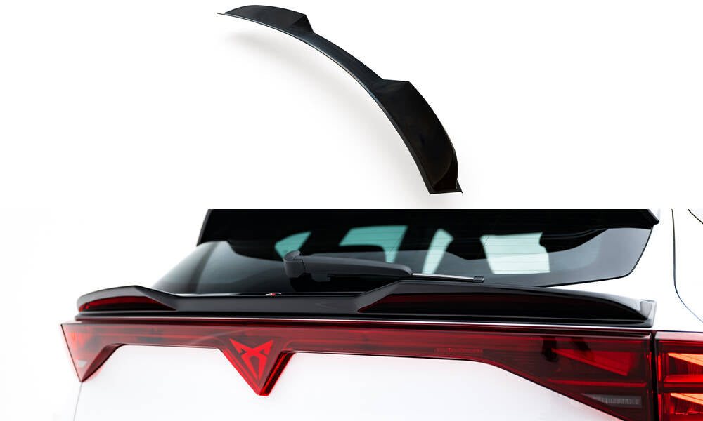 Niedriger Heckspoiler Lippe 3D Cupra Formentor Mk1 Facelift schwarz Hochglanz – Ansicht 2