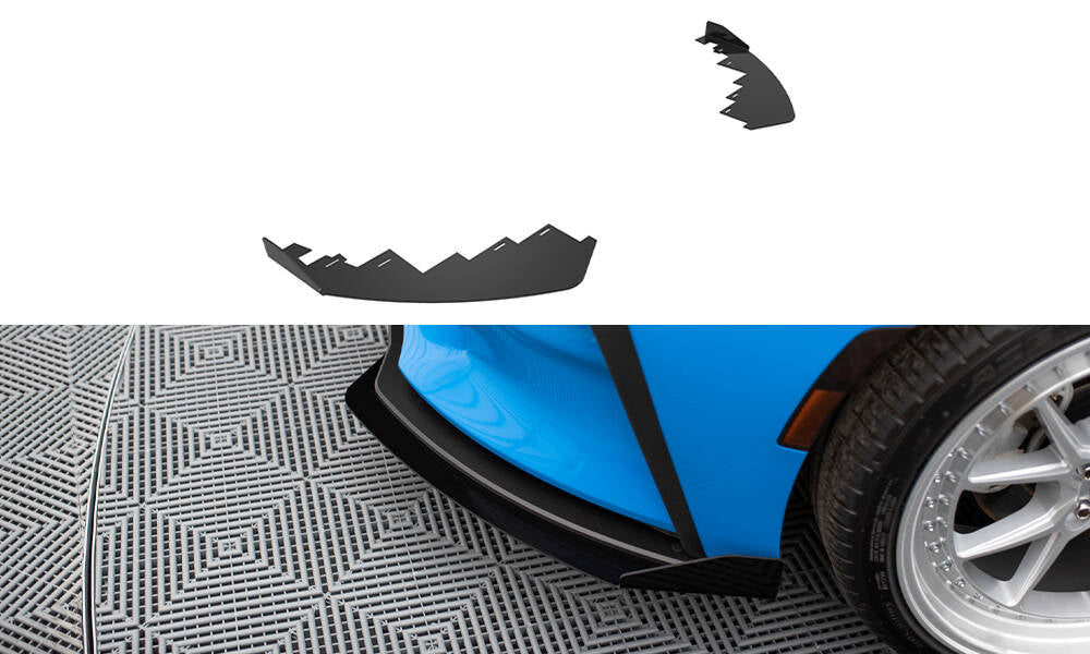 Front Stoßstange Flaps passend für Toyota GR86 Mk1 schwarz Hochglanz – Ansicht 2