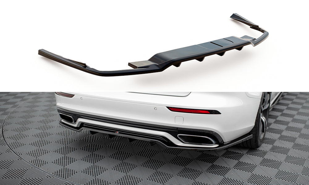 Street+ Mittlerer Diffusor RACE passend für Volvo S60/V60 R-Design Mk3 schwarz Hochglanz – Ansicht 2