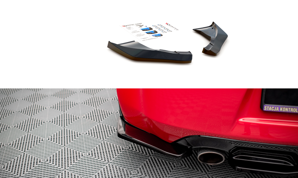 Heck Ansatz Flaps Diffusor V.2 passend für Nissan 370Z  schwarz Hochglanz – Ansicht 2