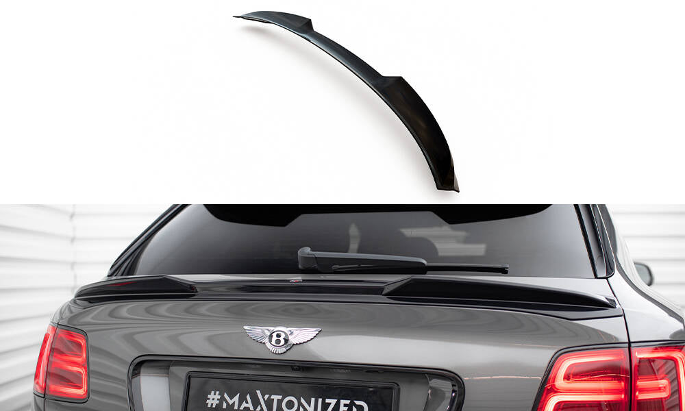 Niedriger Heckspoiler Lippe 3D Bentley Bentayga Mk1  schwarz Hochglanz – Ansicht 2