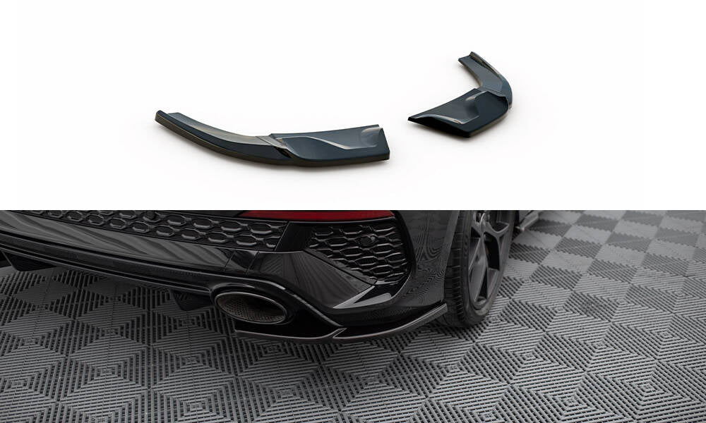Heck Ansatz Flaps Diffusor V.1 passend für Audi RS3 Sportback 8Y schwarz Hochglanz – Ansicht 2