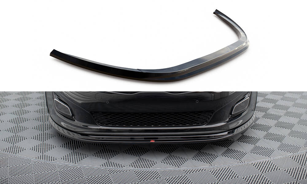 Street+ Spoilerlippe Front Ansatz passend für Kia Optima Mk3 schwarz Hochglanz – Ansicht 2