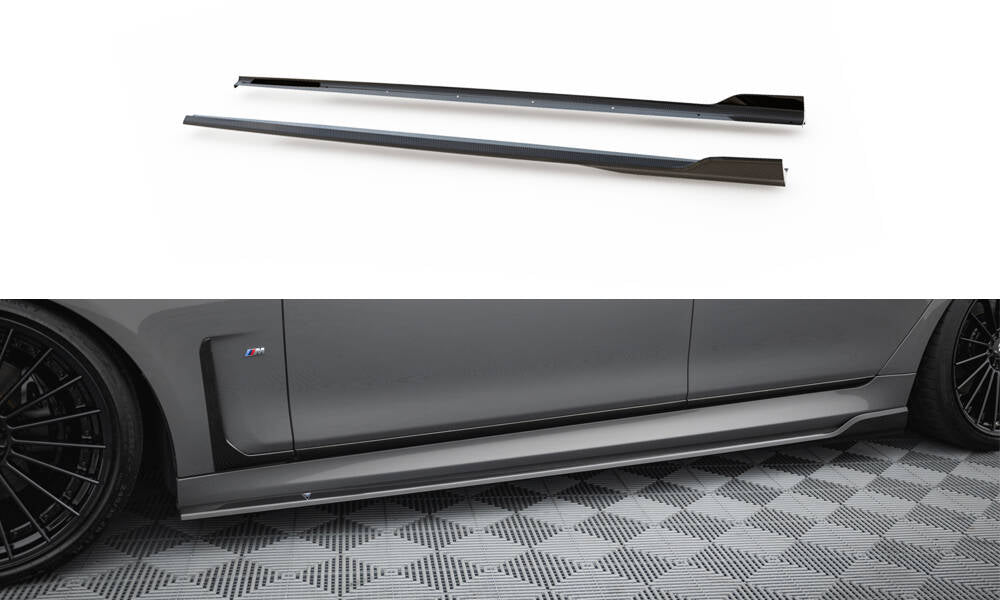 Prepreg Carbon Fiber Seitenschweller BMW 7 M-Paket G11 Facelift – Ansicht 2