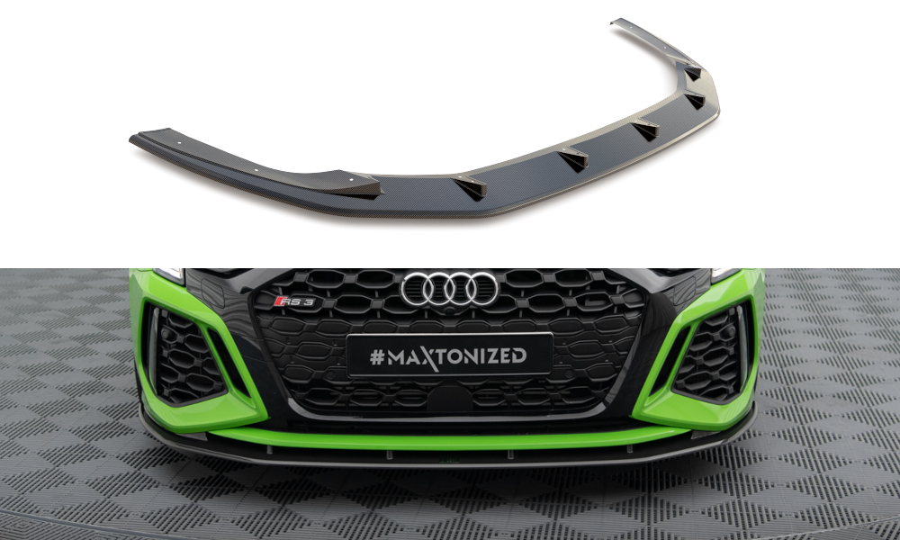 Prepreg Carbon Fiber Front Splitter Audi RS3 Limousine / Sportback 8Y – Ansicht 2