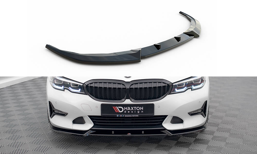 Street+ Spoilerlippe Front Ansatz V.1 passend für BMW 3er Sport Line G20 / G21 schwarz Hochglanz – Ansicht 2