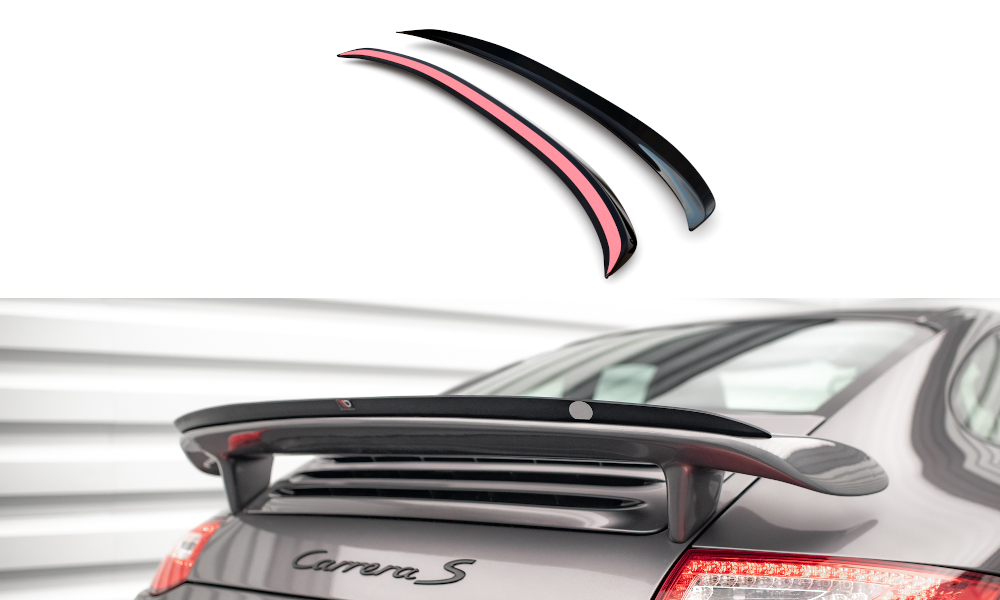 Heckspoiler Lippe Porsche 911 Carrera / Carrera GTS 997 Facelift schwarz Hochglanz – Ansicht 2