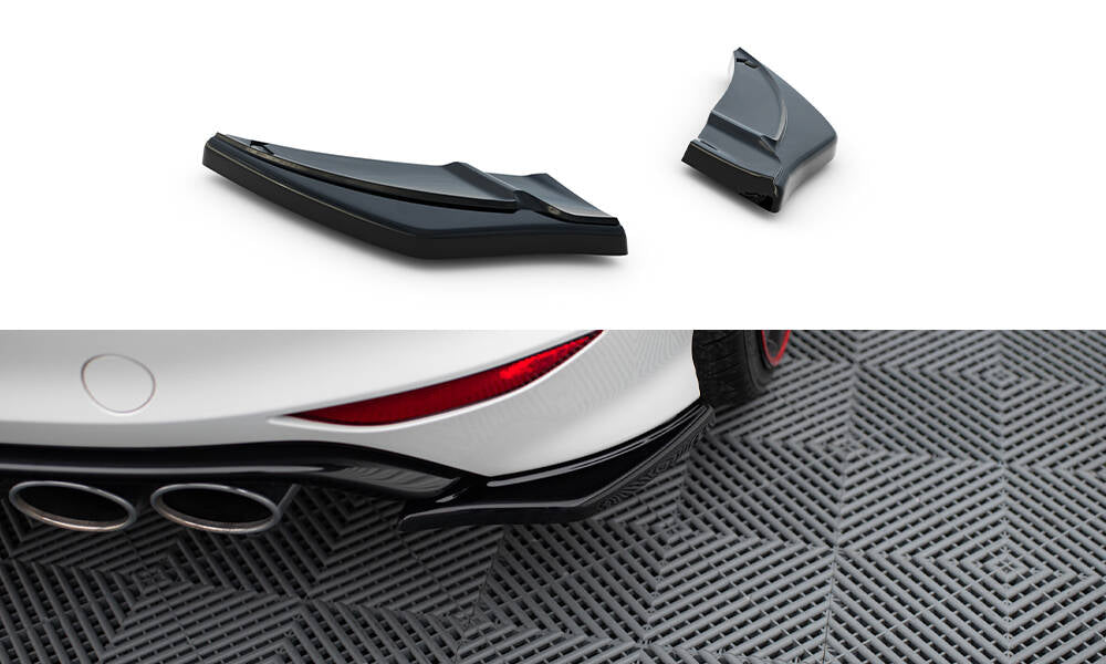 Heck Ansatz Flaps Diffusor passend für v.2 VW GOLF 7 R schwarz Hochglanz – Ansicht 2