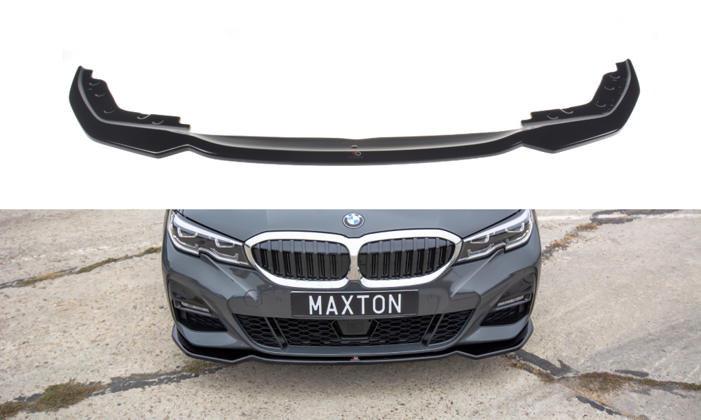 Street+ Spoilerlippe Front Ansatz V.2 passend für BMW 3er M-Paket G20  schwarz Hochglanz – Ansicht 2