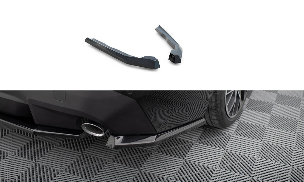 Heck Ansatz Flaps Diffusor V.1 passend für BMW 2 Coupe G42 schwarz Hochglanz – Ansicht 2