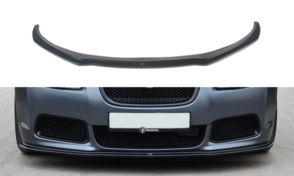 Street+ Spoilerlippe Front Ansatz V.1 passend für JAGUAR XF- R schwarz Hochglanz – Ansicht 2