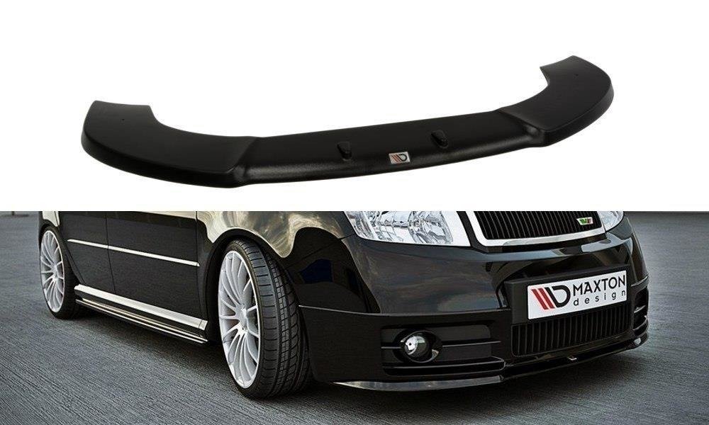 Street+ Spoilerlippe Front Ansatz passend für Skoda Fabia RS Mk1 schwarz Hochglanz – Ansicht 2