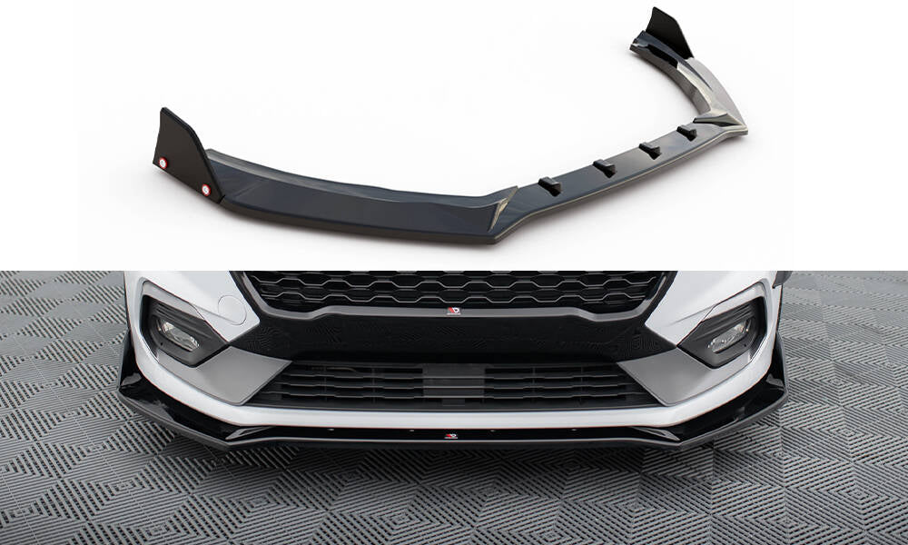 Street+ Spoilerlippe Front Ansatz V.4 + Flaps passend für Ford Fiesta ST / ST-Line – Ansicht 2