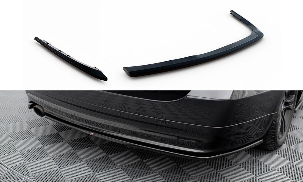 Heck Ansatz Flaps Diffusor passend für BMW 3er Touring E91 schwarz Hochglanz – Ansicht 2