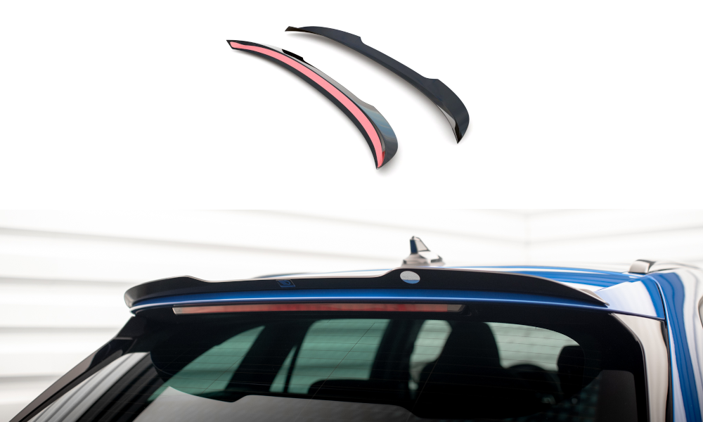 Heckspoiler Lippe Skoda Octavia Combi Standard / RS Mk4 / Mk4 Facelift  schwarz Hochglanz – Ansicht 2