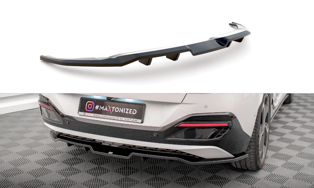Street+ Mittlerer Diffusor RACE passend für Kia EV6 GT-Line Mk1 schwarz Hochglanz – Ansicht 2