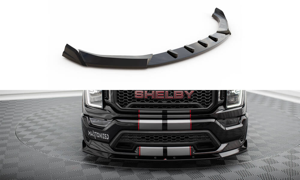 Street+ Spoilerlippe Front Ansatz passend für Shelby F150 Super Snake schwarz Hochglanz – Ansicht 2
