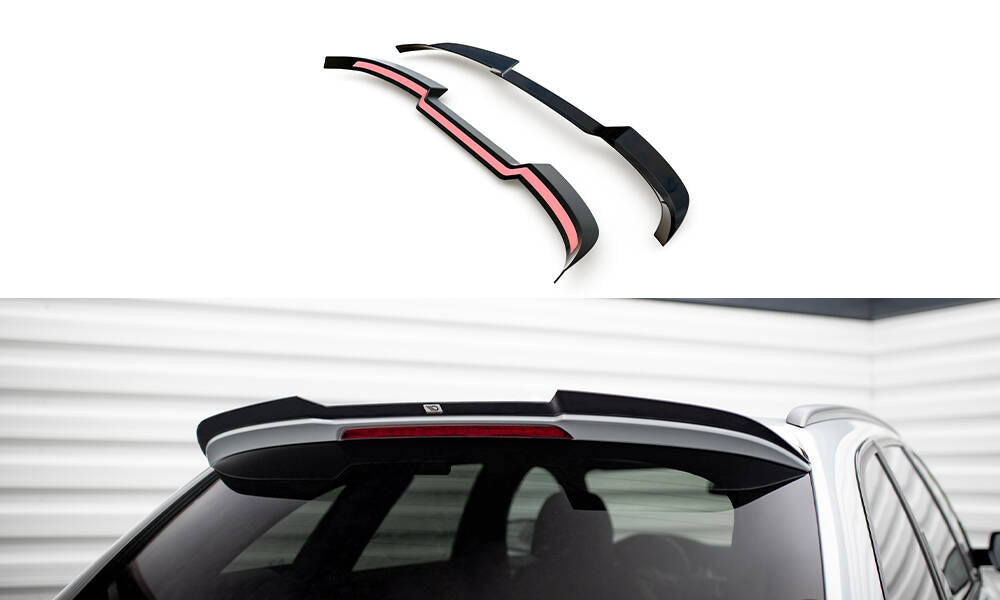 Heckspoiler Lippe Audi A4 Competition Avant B8 Facelift schwarz Hochglanz – Ansicht 2