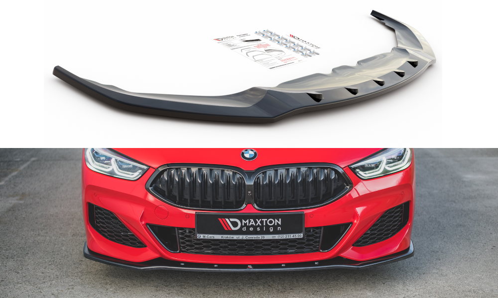 Street+ Spoilerlippe Front Ansatz V.1 passend für BMW 8 Coupe G15 / 8 Gran Coupe M Paket G16 schwarz Hochglanz – Ansicht 2