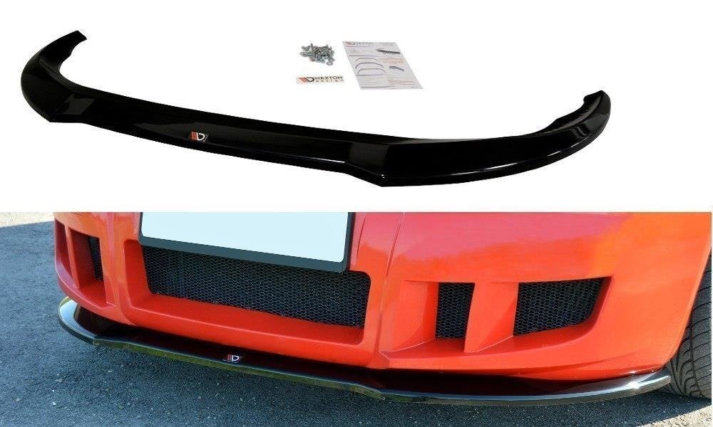 Street+ Spoilerlippe Front Ansatz passend für Fiat Stilo Schumacher schwarz Hochglanz – Ansicht 2