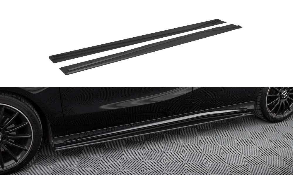 Street Pro Street+ Seitenschweller Leisten passend für Mercedes-Benz A AMG-Line W176 Facelift – Ansicht 2