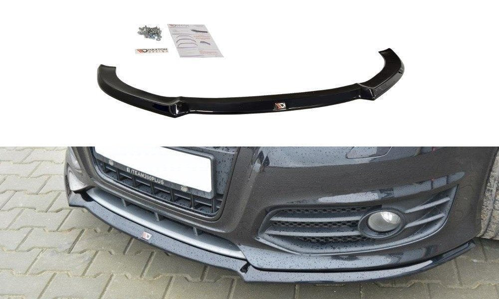 Street+ Spoilerlippe Front Ansatz V.1 passend für Audi S3 8P FL schwarz Hochglanz – Ansicht 2