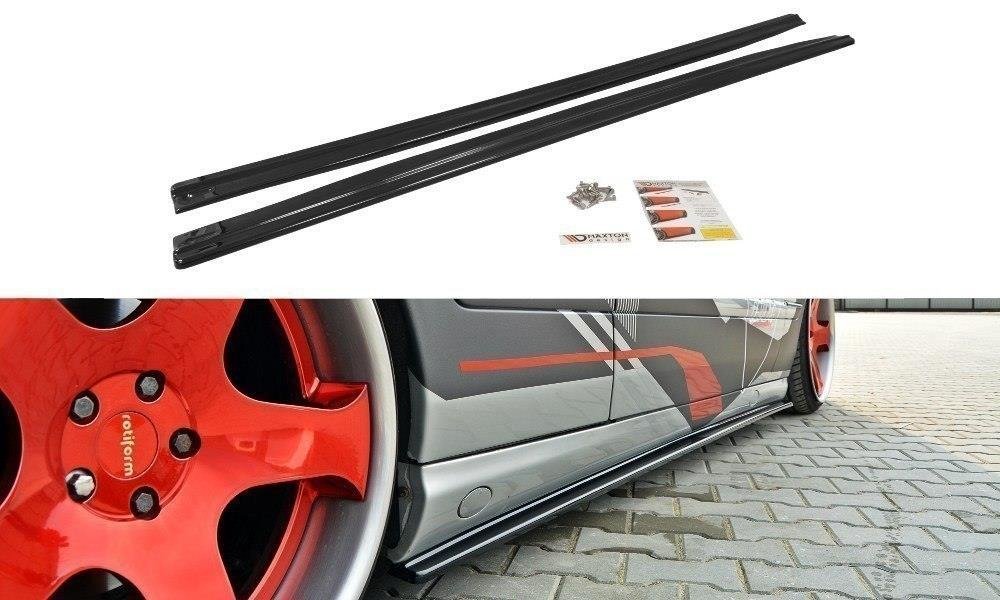 Street+ Seitenschweller Leisten passend für Mercedes-Benz CL C215 schwarz Hochglanz – Ansicht 2