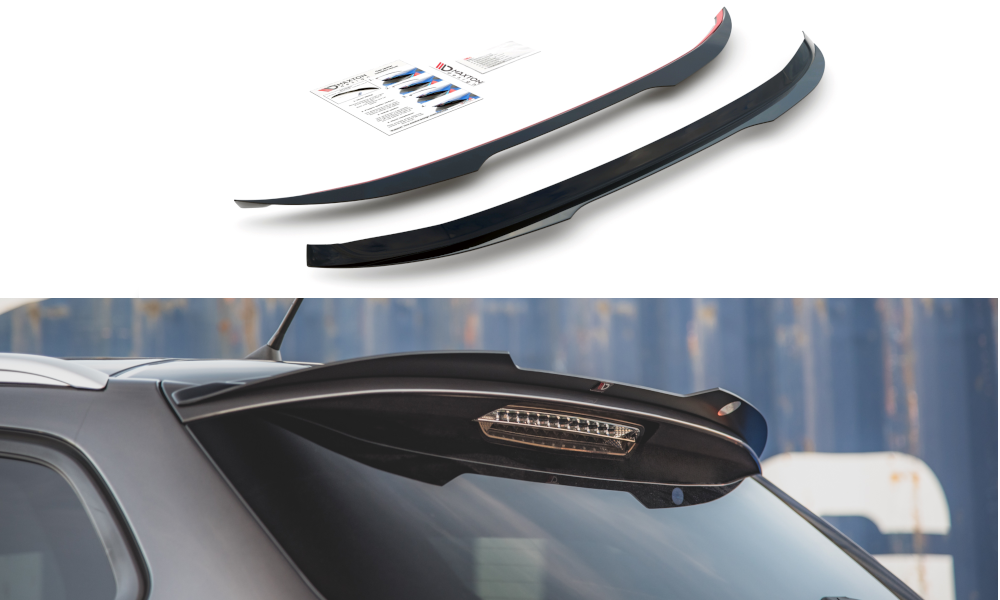 Heckspoiler Lippe Peugeot 308 SW Mk2  schwarz Hochglanz – Ansicht 2