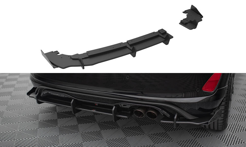 Street Pro Diffusor Heck Ansatz + Flaps passend für Ford Fiesta Mk8 ST  schwarz Hochglanz – Ansicht 2