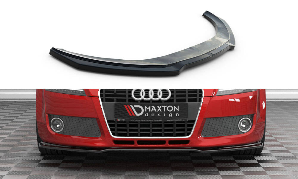 Street+ Spoilerlippe Front Ansatz V.2 passend für Audi TT 8J schwarz Hochglanz – Ansicht 2