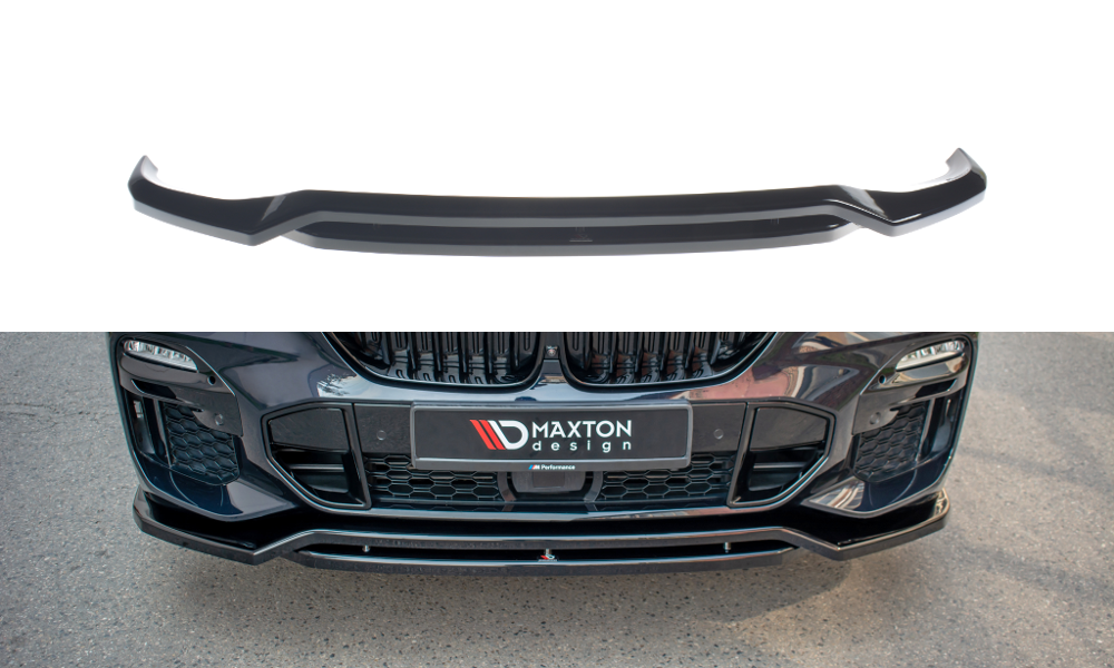 Street+ Spoilerlippe Front Ansatz passend für BMW X5 G05 M Paket schwarz Hochglanz – Ansicht 2