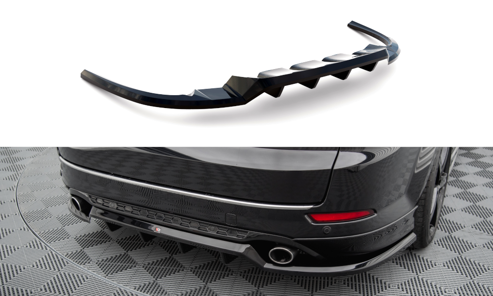 Street+ Mittlerer Diffusor RACE passend für Ford Mondeo ST-Line Kombi Mk4 Facelift schwarz Hochglanz – Ansicht 2