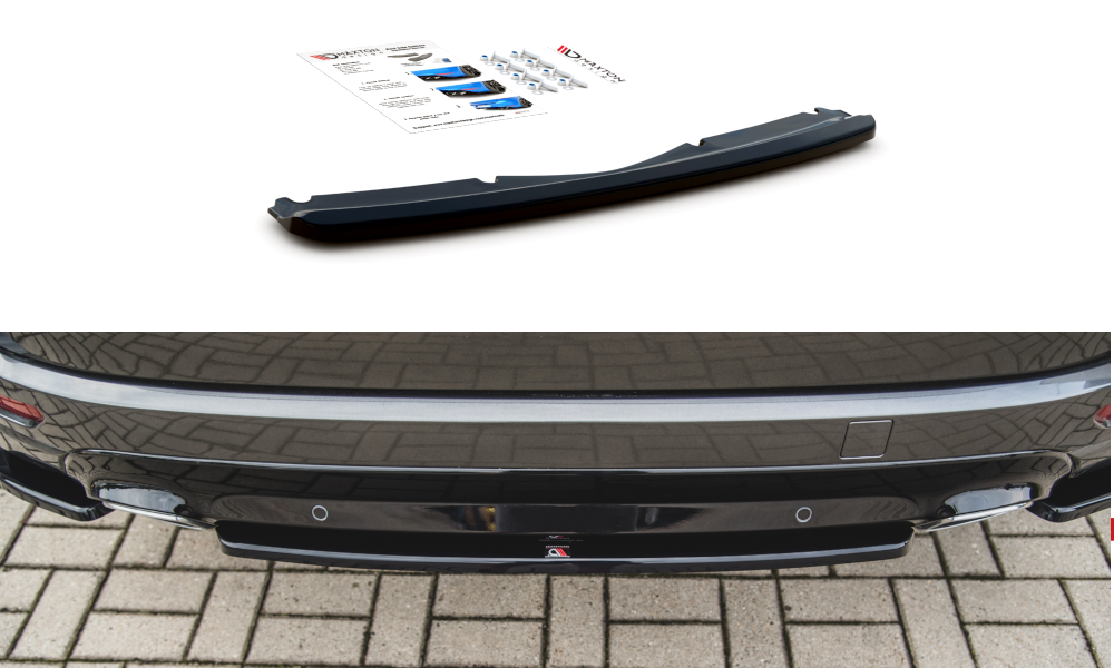 Heckansatz Ford S-Max Vignale Mk2 Facelift schwarz Hochglanz – Ansicht 2