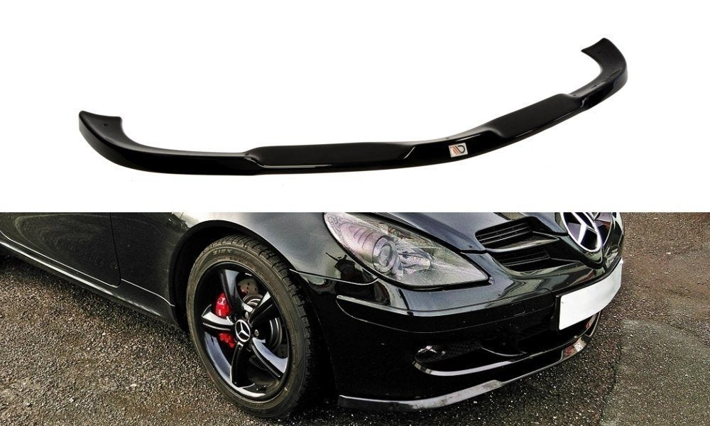 Street+ Spoilerlippe Front Ansatz passend für MERCEDES SLK R171 STANDARD STOßSTANGE schwarz Hochglanz – Ansicht 2