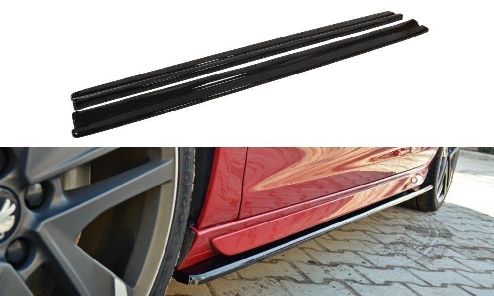 Street+ Seitenschweller Leisten passend für Peugeot 308 GTI Mk2 schwarz Hochglanz – Ansicht 2