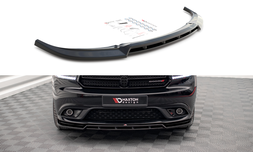 Street+ Spoilerlippe Front Ansatz passend für Dodge Durango RT Mk3 schwarz Hochglanz – Ansicht 2